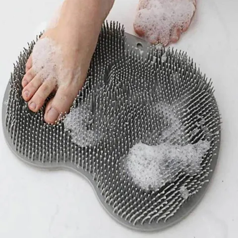 풋 브러쉬 발세척 실리콘 그레이 발닦이 제거기 발각질제거기 발을씻자 발브러쉬