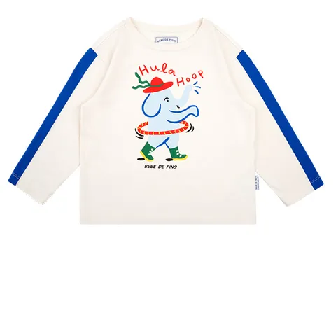 [키즈]크림 엘리펀트 티셔츠_BU53TR301