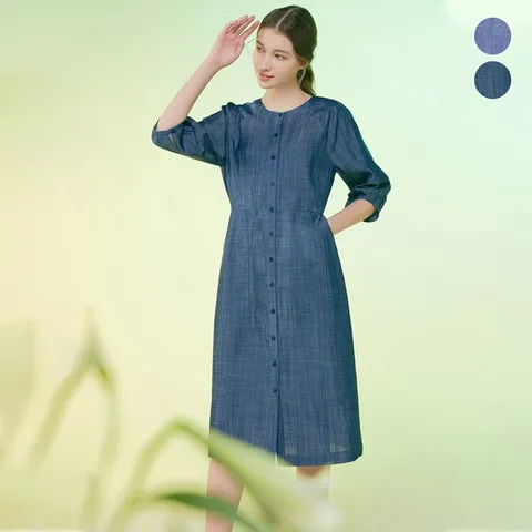 [하프클럽/태그]에센셜 썸머 데님원피스 2종 택1