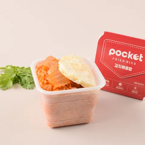 포켓도시락 간편식사 즉석밥 냉동도시락 포켓 김치볶음밥 10팩