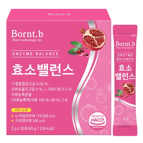 본트비 효소 밸런스 맛있는 석류맛 1박스