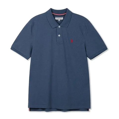[U.S. POLO ASSN.] 남성 여름 폴로티셔츠_멜란지블루