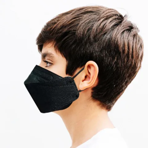 KF94 마스크 블랙 초소형 50개 필터 먼지차단 방역마스크 귀편한 비말