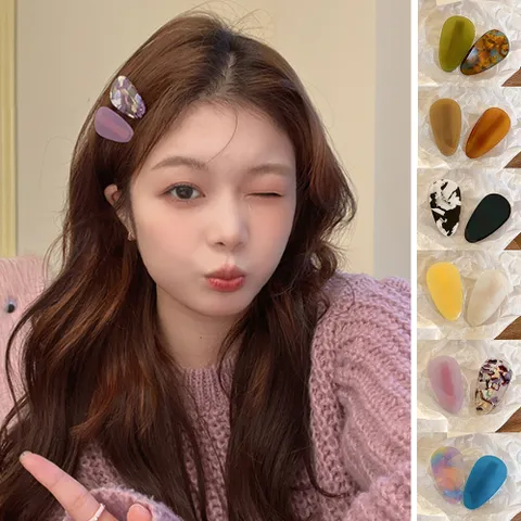 [브리치] HOTBBA / 물방울 패턴 헤어 집게핀 2P URD 426