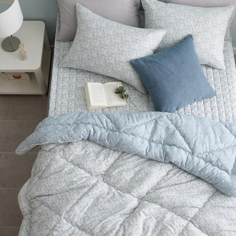 ♥사계절 베스트♥ 사계절 엘리 피치스킨 차렵이불 Q