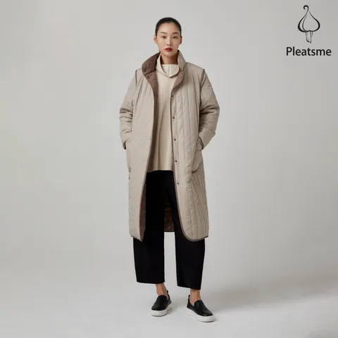 [최초가 309000원] 리버시블 퀼팅 듀얼 롱 자켓_PDJKW024011