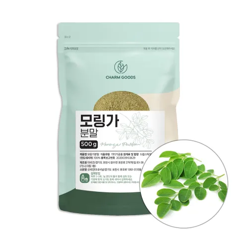 인도네시아 드럼스틱 잎 모링가 영양 분말 500g