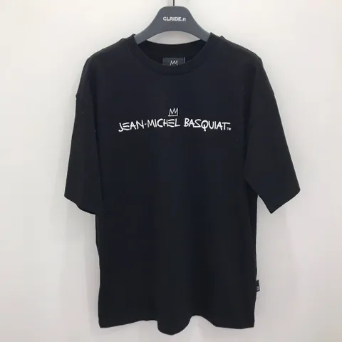 B남여공용 바스키아 등판 그래픽 반팔티 4컬러 FOBT S281U_CA