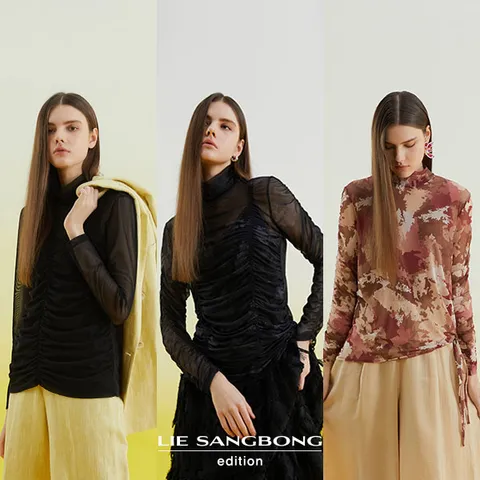 메쉬터킹 블라우스 3종 [최초가 : 79,900]