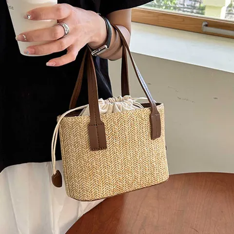 여자 여름 나들이 데이트 라탄 미니 토트 크로스 백 라탄백 투웨이크로스백 미니크로스백