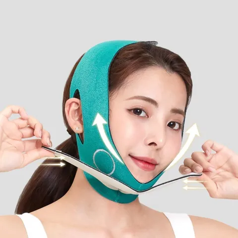 얼굴 리프팅 밴드 그린 피부 강화 윤곽 얼굴리프팅기구 얼굴리프팅밴드 얼굴작아지는기구