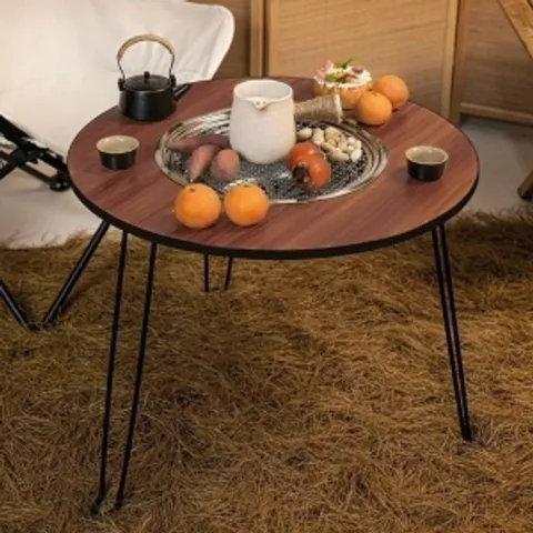 에버캠핑원형화로테이블야외숯불접이식테이블