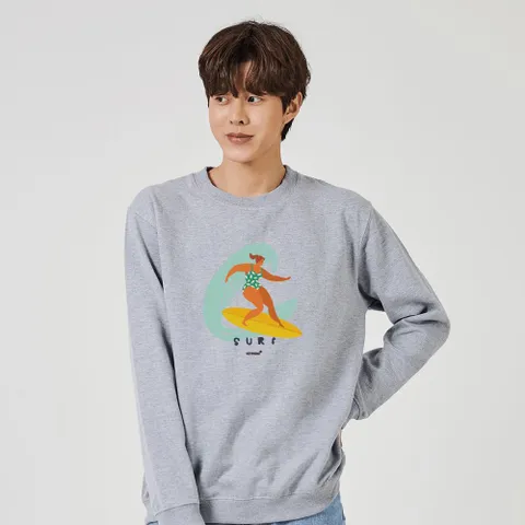 키밍 서핑 비키니 여름 캐쥬얼맨투맨 오버핏맨투맨