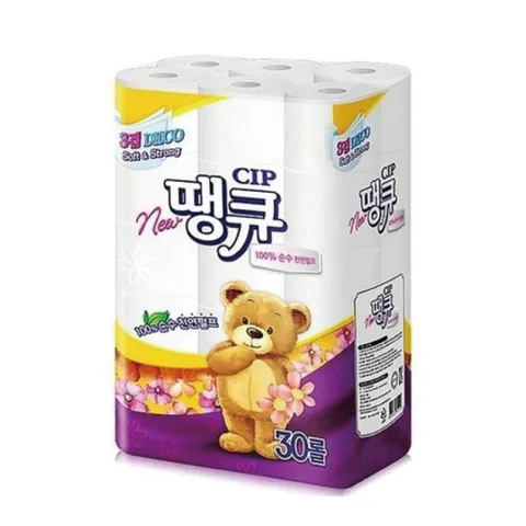 뉴 땡큐 순수 펄프 데코 엠보싱 3겹30롤 휴지 화장지 펄프 엠보싱 3겹 3겹30롤