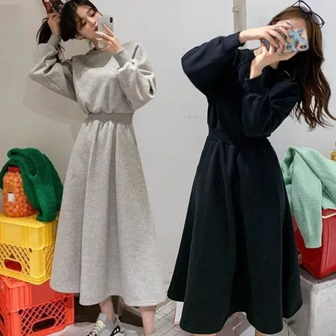 [하프클럽] 여성 허리밴딩원피스 베이직 허리쏙 롱원피스