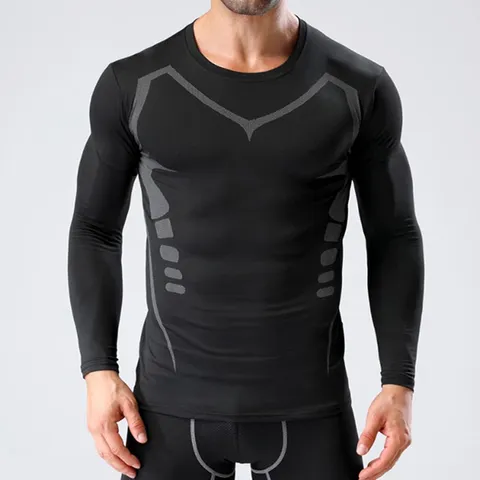 [모로엠] 남성 슬림 스포츠 긴팔티 티셔츠 DMC-TSA-QCC757