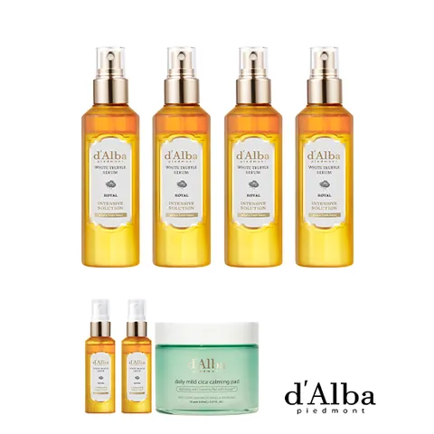 d'Alba] 로얄 화이트트러플 세럼6통+카밍 모공패드