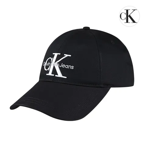 CK 남녀공용 모노그램 엠브로이더리 볼캡 모자 K50K510061-BDS