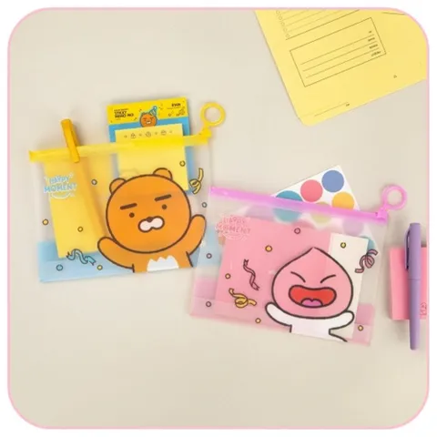 카카오프렌즈 해피모먼트 PVC 파우치 카카오프렌즈상품 카카오프렌즈샵 카카오프렌즈용품