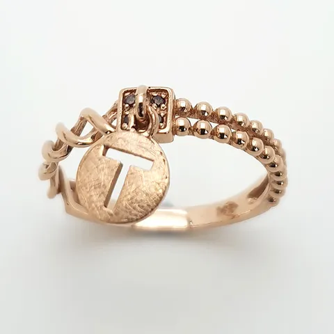 [현골드앤실버] 14k 코인 동전 볼 검지 애끼 반지