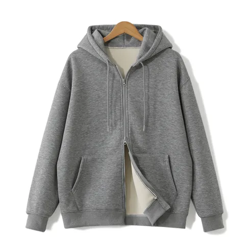 [하프클럽] 양털기모 박스핏 투웨이후드집업 (MDHD564JO)