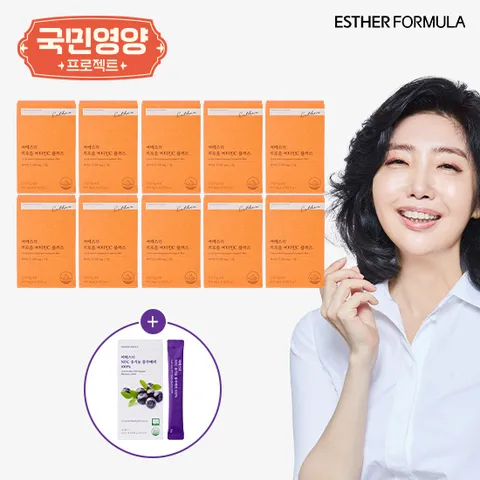 [국민영양프로젝트] 여에스더 리포좀 비타민C 10개월+블루베리