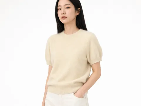 여성 앙고라 반팔 니트 S29HL0003 S18269 150