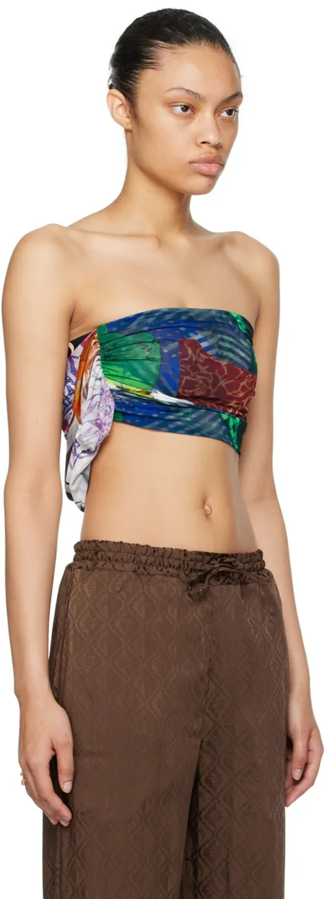 마린 세르 멀티컬러 쉘터 캐미솔 232020F111004