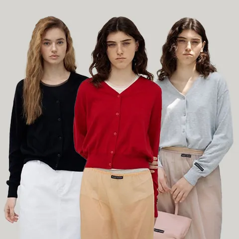 COTTON SILK CARDIGAN (3color)