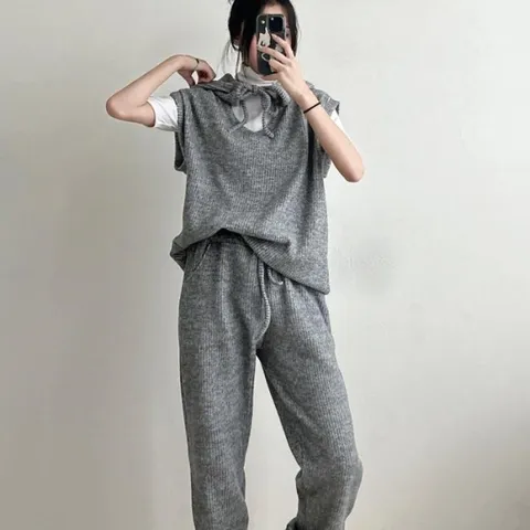 여자 츄리링바지 후디 추리닝 베스트 보온 세트 (11311646)