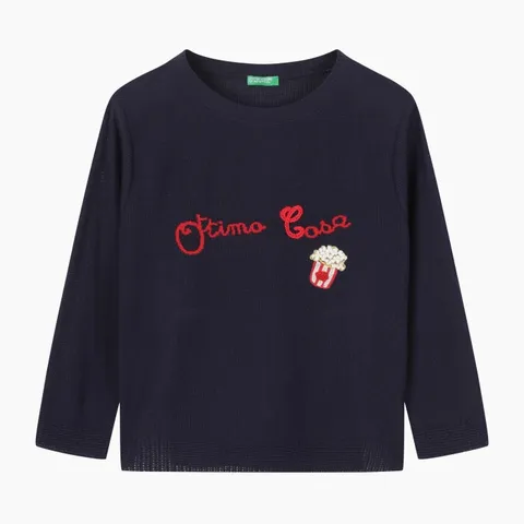 [롯데백화점](프리미엄)]팝콘 스티치 크로셰 니트 (BAKP08541)