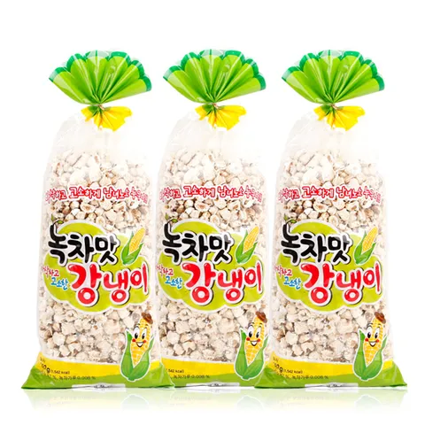 옛날과자 녹차맛 옥수수강냉이 3봉