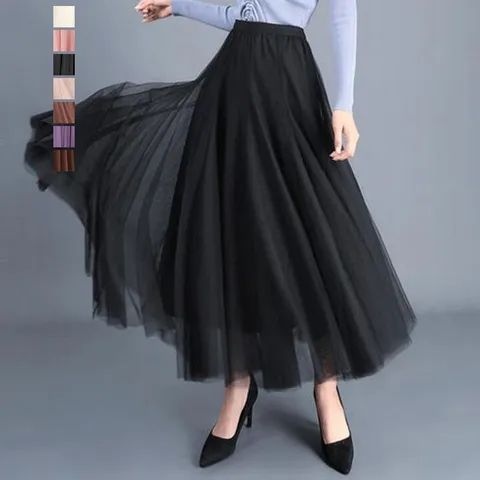 [페이릿] [88까지]수즈 허리밴딩 샤 스커트