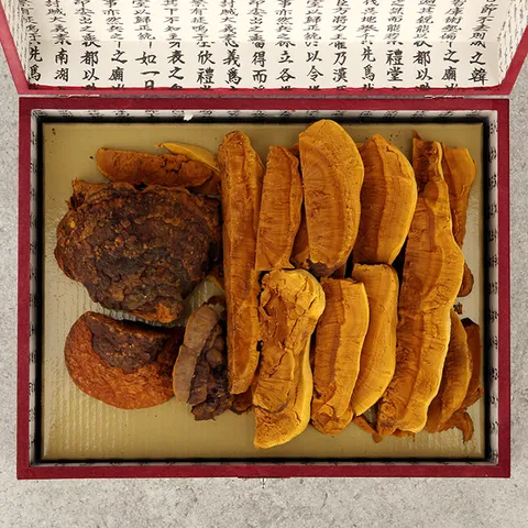 [지리산 마천] 지리산 상황버섯 100g (목함+보자기)