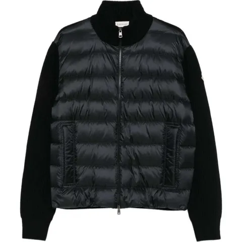 (당일) 25FW 로고 패치 블랙 패딩 가디건 K2091 9B00051 M4281 999