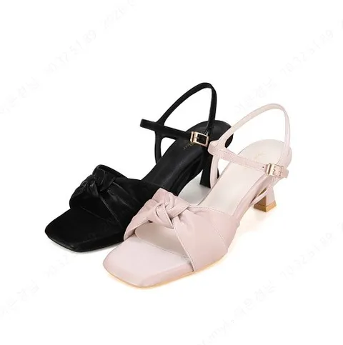 [최초가 168,000] 세븐플로어 리본 여성힐샌들 5cm_SFI431