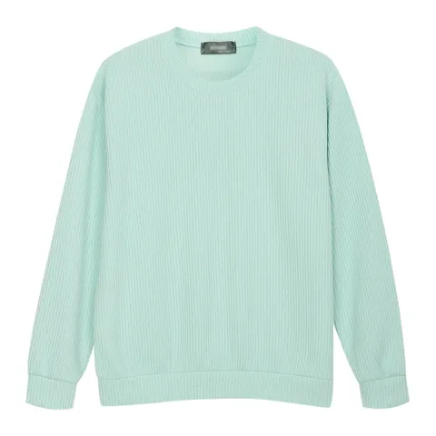 남성 데일리 라운드넥 골지 니트 스웨터 SO-KN-Q056-민트