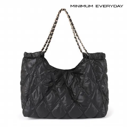 정상가:89,000원 ㅣ  에브리데이]퀼팅 스퀘어 체인 쇼퍼백 (EB3BG004D)