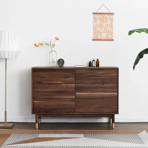 헤리티지월넛 F형 6칸서랍장 1200