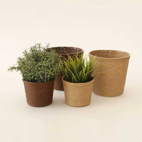 종이 라탄 바구니 인테리어 화분 커버 소품 바스켓 화분커버 북유럽스타일화분 귀여운화분