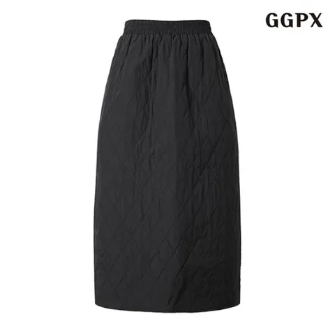 정상가: 79000원ㅣ퀼팅 밴딩 H라인 스커트 (GODWH016D)