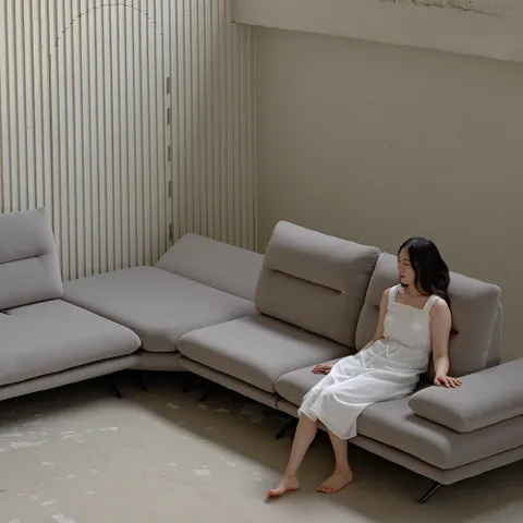 [무케] 소파_돌체 패브릭 코너 소파 5인용 (데이지) 신혼가구 5인 친환경소재