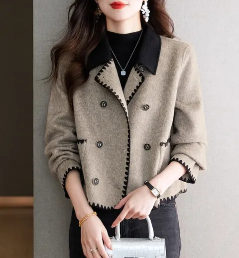 켈미드 모직 숏 코트 자켓