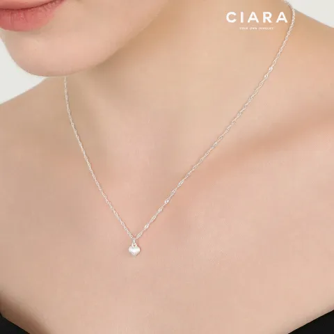 CIARA 실버925 San Rufo 쿠오레 브릴란테 목걸이