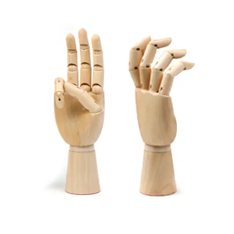 에이치플러스몰 구체관절 인형손 소17.5cm한쪽 원목 손모형 관절손 구체관절 구체관절손 모형손