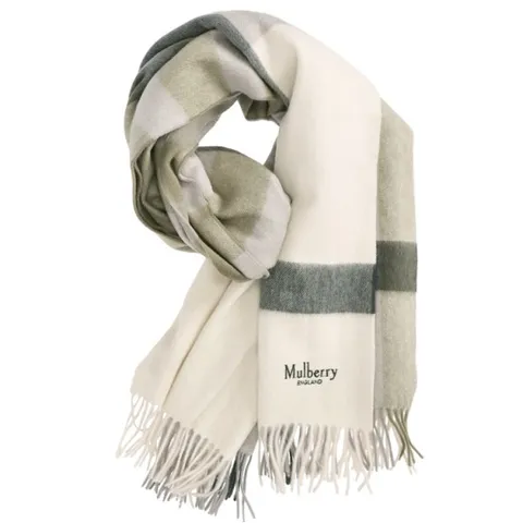 로고 VS4295 889 W563  라지 체크 메리노 울 머플러 스카프 숄