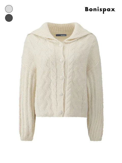 세일러 믹스 케이블 가디건 (XQ1KG005M0)