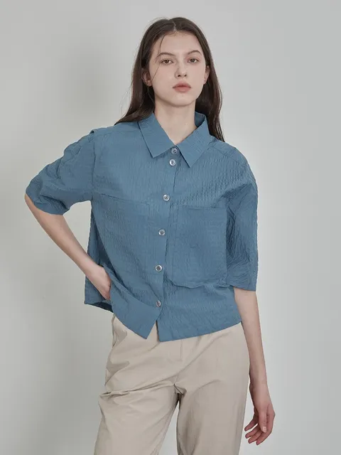 [세정_인디안여성복]/2026여름신상/카라 셔츠형 쟈켓MDEFU6M41010_GN_GN