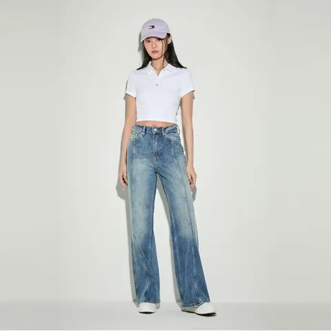 에센셜 크롭 립 폴로 셔츠 (T32E1TKT40TWT1YBR)