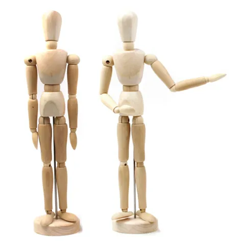 에이치플러스몰 구체관절 인형 대30cm 원목 나무 목각 사람모형 사람모형 원목사람모형 구체관절